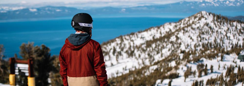 Overlooking Lake Tahoe from a ski resort